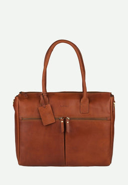 BURKELY Valerie - Laptoptas 15.6'' - Leer - Cognac