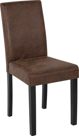 BROADWAY - Eetkamerstoel - Goudbruin - Kunstleer