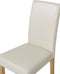 BROADWAY - Eetkamerstoel set van 2 - Beige - Kunstleer
