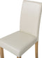 BROADWAY - Eetkamerstoel set van 2 - Beige - Kunstleer