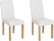 BROADWAY - Eetkamerstoel set van 2 - Wit - Kunstleer