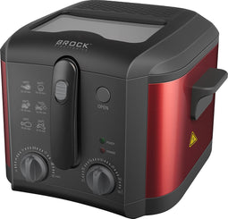 Brock Electronics DF 2501 RD friteuse Enkel 2,5 l Vrijstaand 1600 W Frituurpan Zwart
