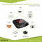 Brock Electronics Elektrische Kookplaat - Infrarood Kookplaat - Compacte 1 Pits - 1200W - Zwart