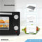 Brock Electronics Elektrische Mini Oven 9L 100-230 ℃ - Vrijstaande Oven - 650W - Zwart