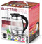 Brock Electronics WK 2106 LL waterkoker 1,8 l 2200 W Zwart, Roestvrijstaal, Transparant