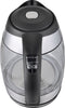 Brock Electronics WK 2106 LL waterkoker 1,8 l 2200 W Zwart, Roestvrijstaal, Transparant