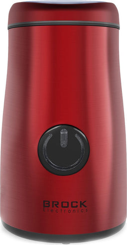 Brock Elektrische Koffiemolen Rood - Koffiebonen Maler - Voor Kruiden, Noten & Specerijen - Snel & Stil - BPA-vrij - RVS Mes