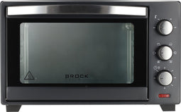 Brock TO 3001 BK Elektrische Oven – Vrijstaande Oven met Grill – Zwart