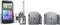 Brodit houder geschikt voor Universele verstelbare houder passief met swivelmount breedte: 62-77mm dikte: 9-13mm