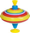Bromtol: GEKLEURD ROOD-GEEL-BLAUW diam.18,5x21cm, in metaal, 1+