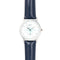 Bron Kompas horloge zilver/navy heren