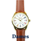 Bron Seinvlaggen horloge goud/bruin dames