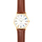 Bron Seinvlaggen horloge goud/bruin heren