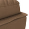 vidaXL - Chaise - longue - met - kussens - stof - bruin