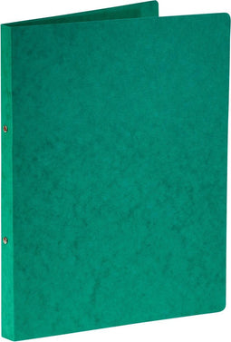 Bronyl ringmap, voor ft A4, uit glanskarton, 2 ringen van 16 mm, groen