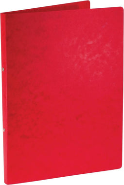 Bronyl ringmap, voor ft A4, uit glanskarton, 2 ringen van 16 mm, rood