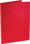 Bronyl ringmap, voor ft A4, uit glanskarton, 2 ringen van 16 mm, rood