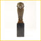 BRONZEN ART DECO BEELD VAN EEN UIL