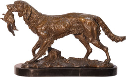 BRONZEN BEELD VAN EEN JACHTHOND
