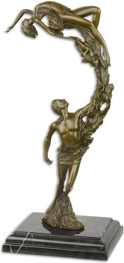 BRONZEN BEELD VAN EEN JONG STEL