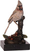 BRONZEN BEELD VAN EEN KARDINAALVOGEL
