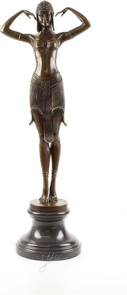 BRONZEN BEELD VAN EEN SCARABEE DANSERES