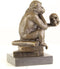 BRONZEN DARWIN AAP OP BOEKEN
