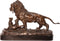 BRONZEN SCULPTUUR GENAAMD DE EERSTE JONGE LEEUWEN
