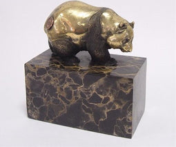 BRONZEN WANDELENDE PANDA