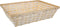 Broodmand rechthoek - bamboe hout - 39 x 29 x 10 cm - mandje rotan/riet - broodmanden/serveermanden