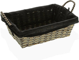 Broodmand Versa Zwart Bamboe Zeealgen (19 x 9 x 27 cm)