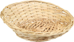 Broodmandje ovaal - hoge rug - 24 x 29 x 12 cm - mandje rotan/riet - broodmanden/serveermanden