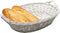 Broodmandje ovaal - wit - 43 x 33 x 9 cm - mandje rotan/riet - broodmanden/serveermanden