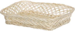 Broodmandje rechthoekig - 22 x 30 x 6 cm - mandje rotan/riet - broodmanden/serveermanden