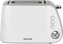 Broodrooster - BRANDT - T02T1050W - 2 sleuven - 7 vermogensniveaus - Kruimelade - Wit