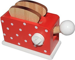 Broodrooster van hout mini rood