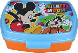 Broodtrommel Mickey Mouse Happy smiles Plastic Rood Blauw (17 x 5.6 x 13.3 cm)
