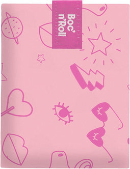 Broodtrommel Roll'eat Boc'n'roll Essential Paint Unicorn Roze (11 x 15 cm)