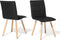 BROOKLYN - Eetkamerstoel - Zwart - Polyester