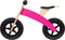 Broozzer luxe houten loopfiets CARBON FIBRE met ABEC 9 lagers en SPECIAAL gevulde rubberen luchtwielen 12 inch Roze