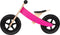 Broozzer luxe houten loopfiets CARBON FIBRE met ABEC 9 lagers en SPECIAAL gevulde rubberen luchtwielen 12 inch Roze