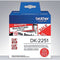 BROTHER - Brother DK22251 Black/red On White Roll (6.2 Cm X 15.24 M) 1 Roll(s) Label Continuous Paper - DK22251