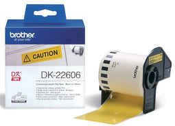 Brother - Etiket brother dk-22606 62mm 15-meter gele film | 3 stuks