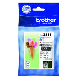 Brother - Inktcartridge brother lc-3213 zwart + 3 kleuren | 4 stuks