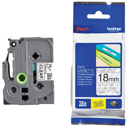 Brother - Labele brother p-touch tze-141 18mm zwart op transparant | 25 stuks