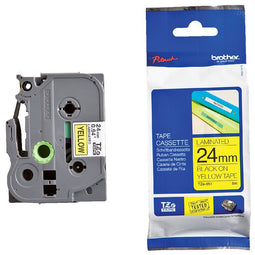 Brother - Labele brother p-touch tze-651 24mm zwart op geel | 25 stuks