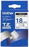 Brother labelprinter-tapes Gloss Laminated Labelling Tape - 18mm, Blue/White