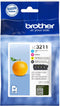 Brother LC-3211VAL inktcartridge Origineel Zwart, Cyaan, Magenta, Geel Multipack