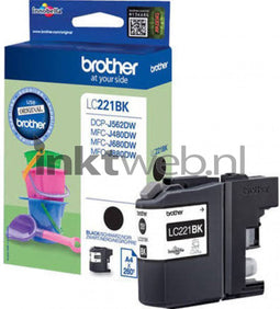 Brother LC221BK - Inktcartridge / Zwart