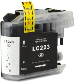 Brother LC223BK (LC-223BK) inktcartridge zwart huismerk